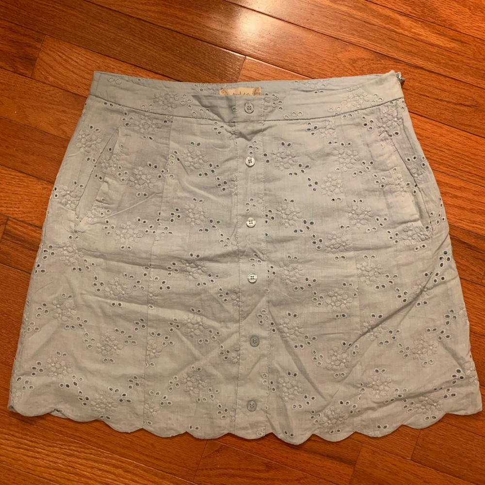 Altar’d State Pale Blue Eyelet Skirt